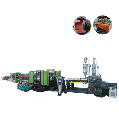 I-HDPE / i-PP / i-PVC Uhlobo Oluvundlile I-Double Corrugated Pipe Extrusion Line